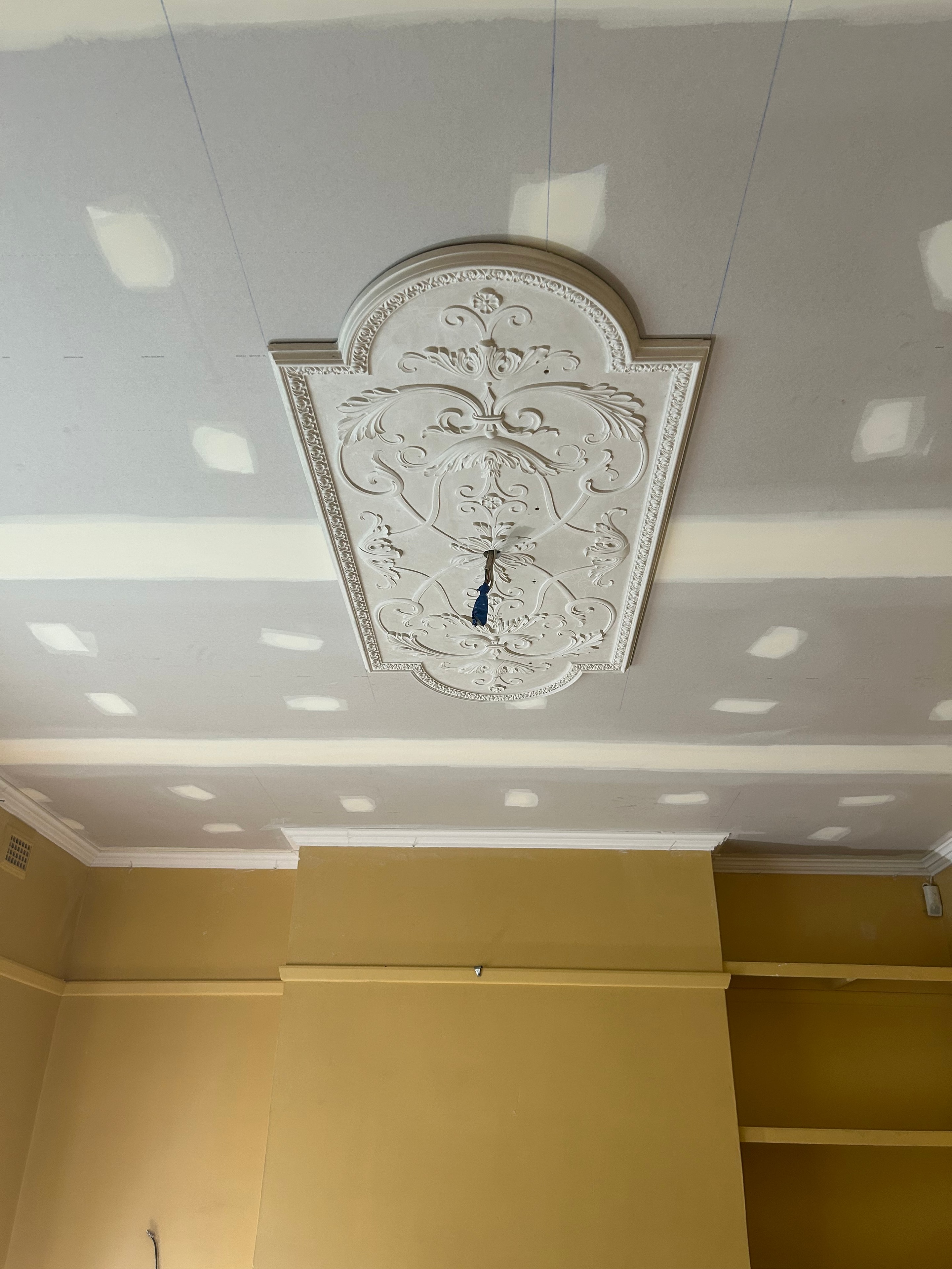 Fibrous panel ceiling replacement